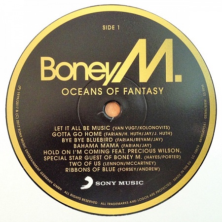 картинка Пластинка виниловая Boney M. - Oceans Of Fantasy (LP) магазин являющийся официальным дистрибьютором в России