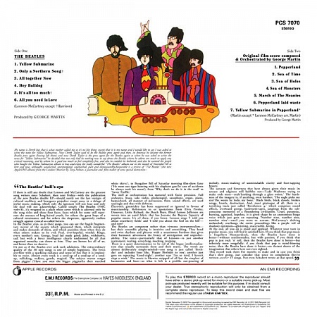 картинка Пластинка виниловая The Beatles – Yellow Submarine (LP) магазин являющийся официальным дистрибьютором в России