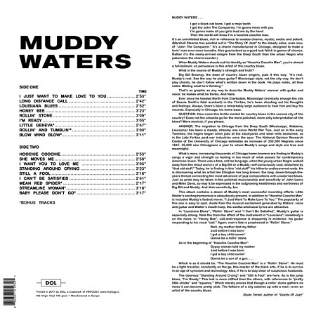 картинка Пластинка виниловая Muddy Waters - The best of Muddy waters (LP) магазин являющийся официальным дистрибьютором в России