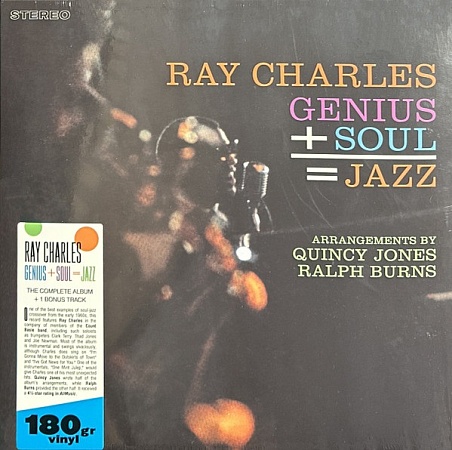 картинка Пластинка виниловая Ray Charles - Genius+Soul=Jazz (LP) магазин являющийся официальным дистрибьютором в России
