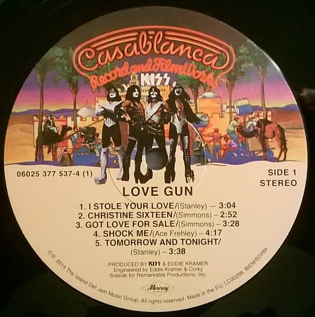 картинка Пластинка виниловая Kiss ‎– Love Gun (LP) магазин являющийся официальным дистрибьютором в России