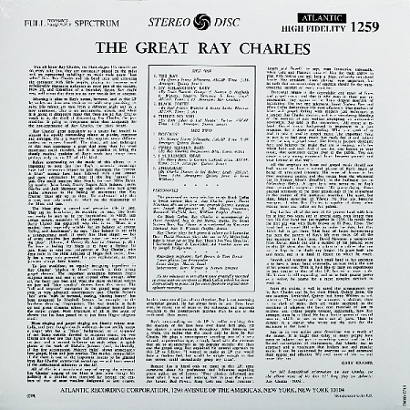 картинка Пластинка виниловая Ray Charles. The Great Ray Charles (LP) магазин являющийся официальным дистрибьютором в России