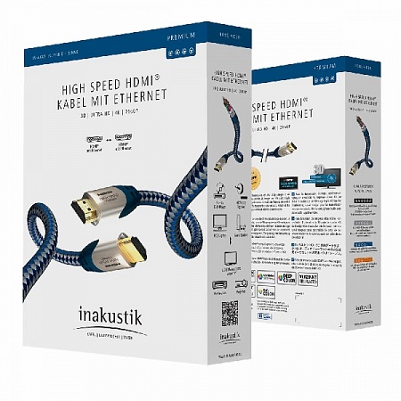 картинка Inakustik Premium HDMI, 2.0 м магазин являющийся официальным дистрибьютором в России