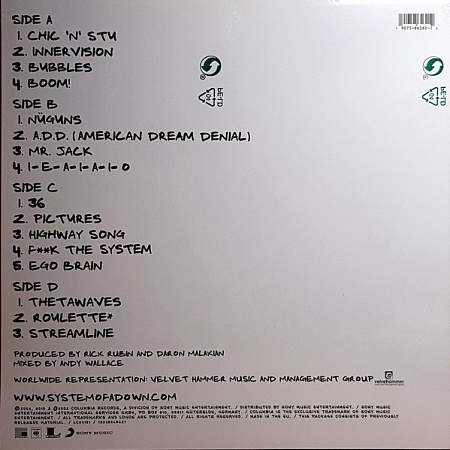 картинка Пластинка виниловая System Of A Down - Steal This Album! (2LP) магазин являющийся официальным дистрибьютором в России