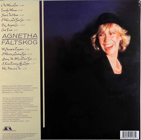 картинка Пластинка виниловая Agnetha Faltskog. Agnetha Eyes Of A Woman (LP) магазин являющийся официальным дистрибьютором в России