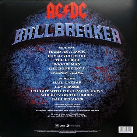 картинка Пластинка виниловая AC/DC - Ballbreaker (LP) магазин являющийся официальным дистрибьютором в России