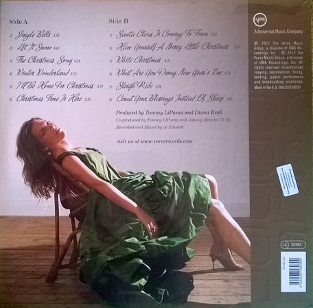 картинка Пластинка Diana Krall Featuring The Clayton/Hamilton Jazz Orchestra - Christmas Songs (LP) магазин являющийся официальным дистрибьютором в России