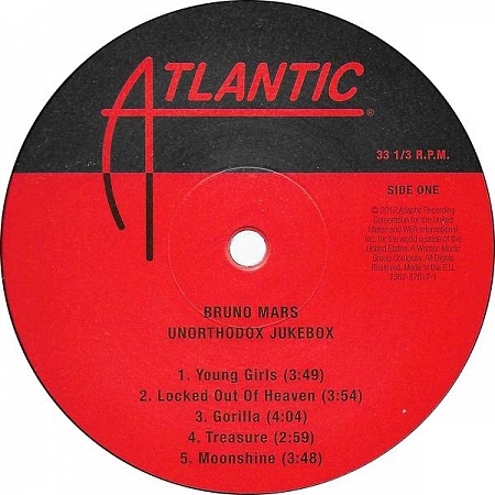 картинка Пластинка виниловая Bruno Mars - Unorthodox Jukebox (LP) магазин являющийся официальным дистрибьютором в России