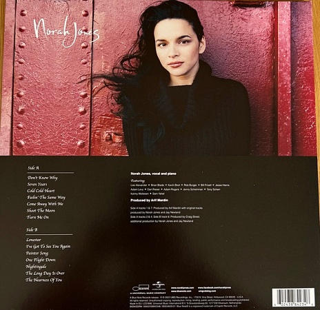 картинка Пластинка виниловая Norah Jones - Come Away With Me (LP) магазин являющийся официальным дистрибьютором в России