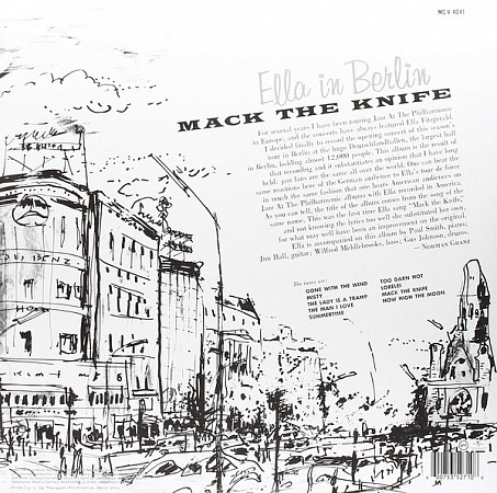 картинка Пластинка виниловая Ella Fitzgerald - Mack The Knife (The Complete Ella In Berlin) (LP) магазин являющийся официальным дистрибьютором в России