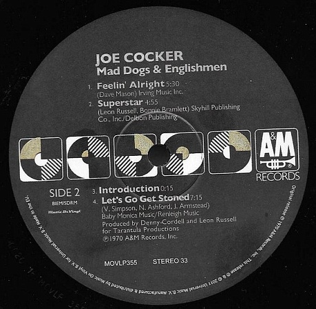 картинка Пластинка виниловая Joe Cocker - Mad Dogs & Englishmen (2 LP) магазин являющийся официальным дистрибьютором в России