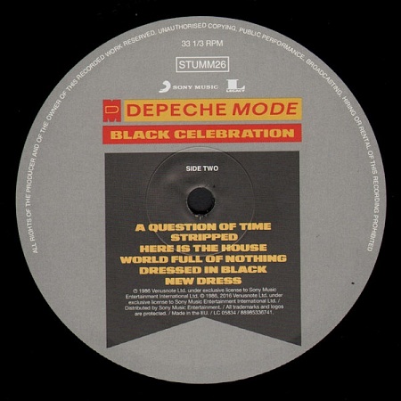 картинка Пластинка виниловая Depeche Mode - Black Celebration (LP) магазин являющийся официальным дистрибьютором в России