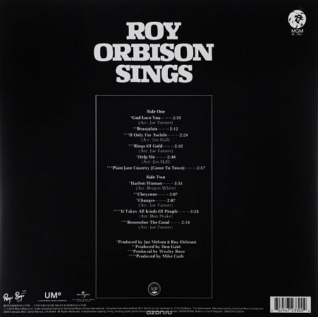 картинка Пластинка виниловая Roy Orbison - Roy Orbison Sings (LP) магазин являющийся официальным дистрибьютором в России